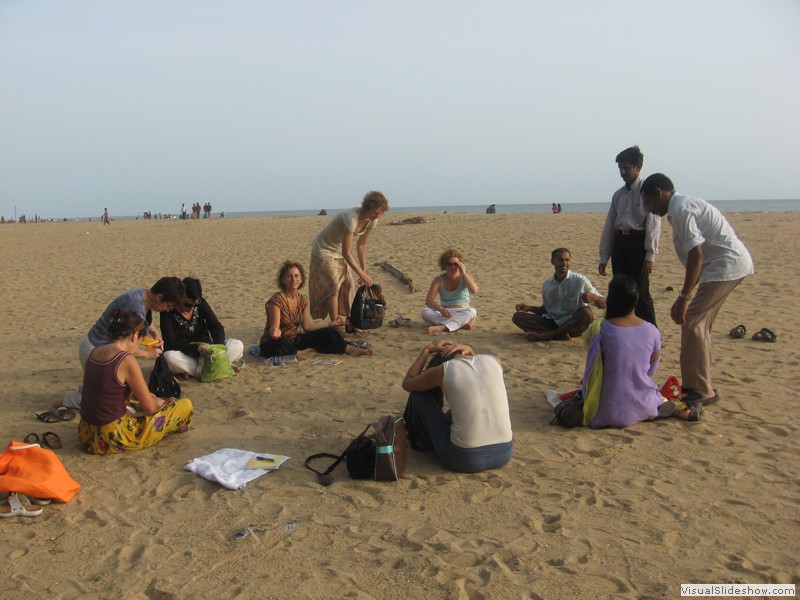 ayurvedic class @ beach